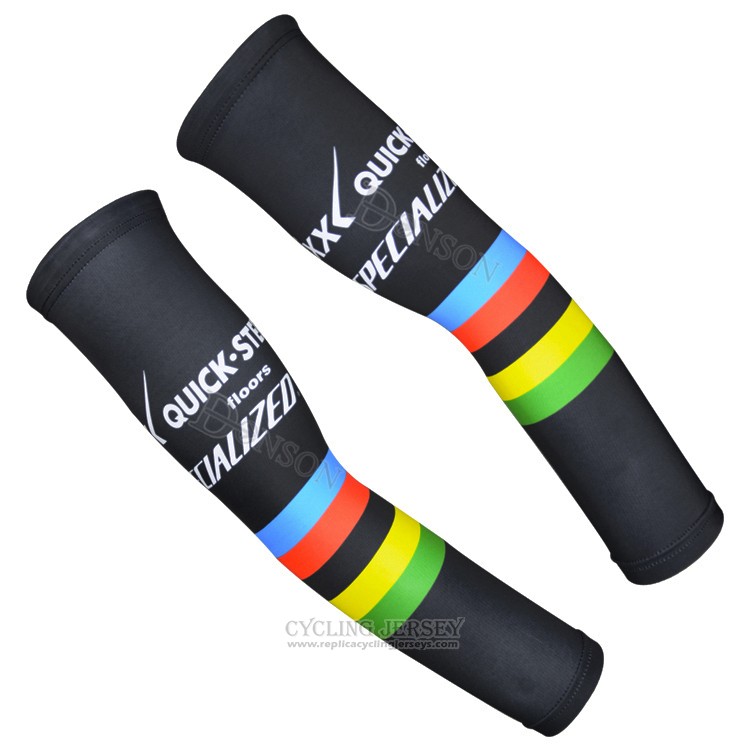 2015 Etixx Quick Step Arm Warmer Cycling Black